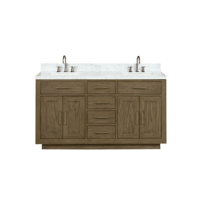 Ensemble de meuble-lavabo double l 60 po x P 22 po Abbey