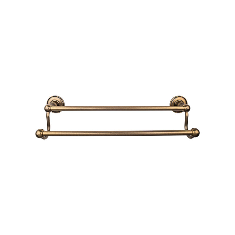 Edwardian Bath Double 32 1/2" Wall Mounted  Towel Bar, German Bronze