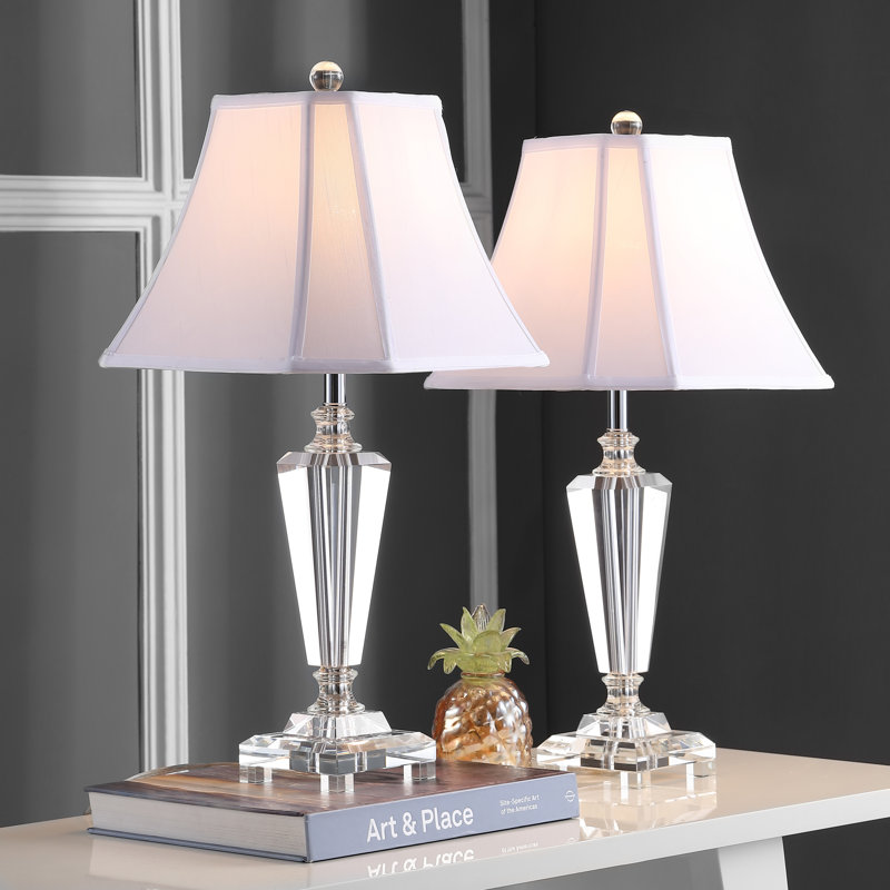 Eagleville Crystal Table Lamp, White