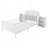 Metal Platform Bed Frame with Light，2  Pull Out Storage Shelves-896378218