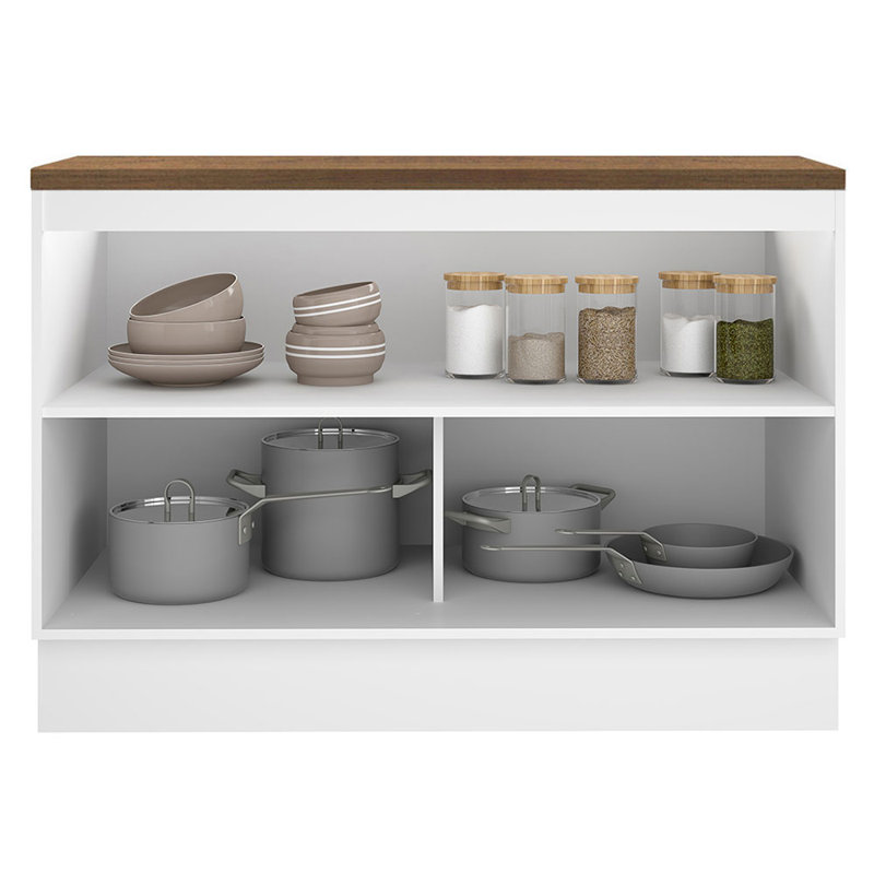 Armoire de cuisine avec pieds réglables et compartiments internes Madesa Hazel