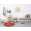 Round Solid Colour Hand Woven Area Rug-38568143