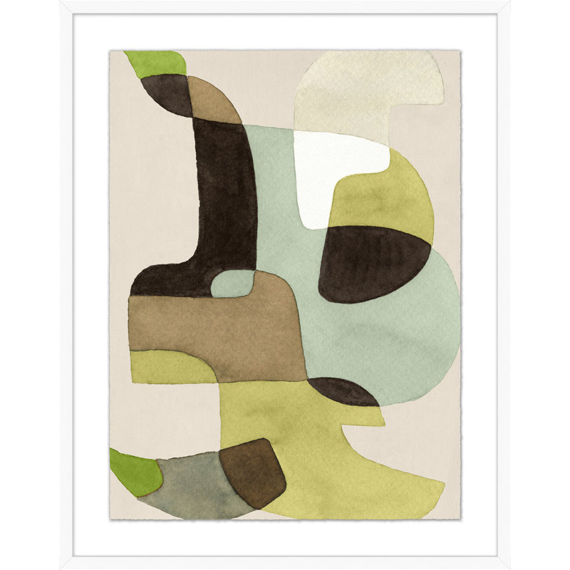 «Green Organics 1» par Christopher Kennedy - Shadowbox, peinture sur papier