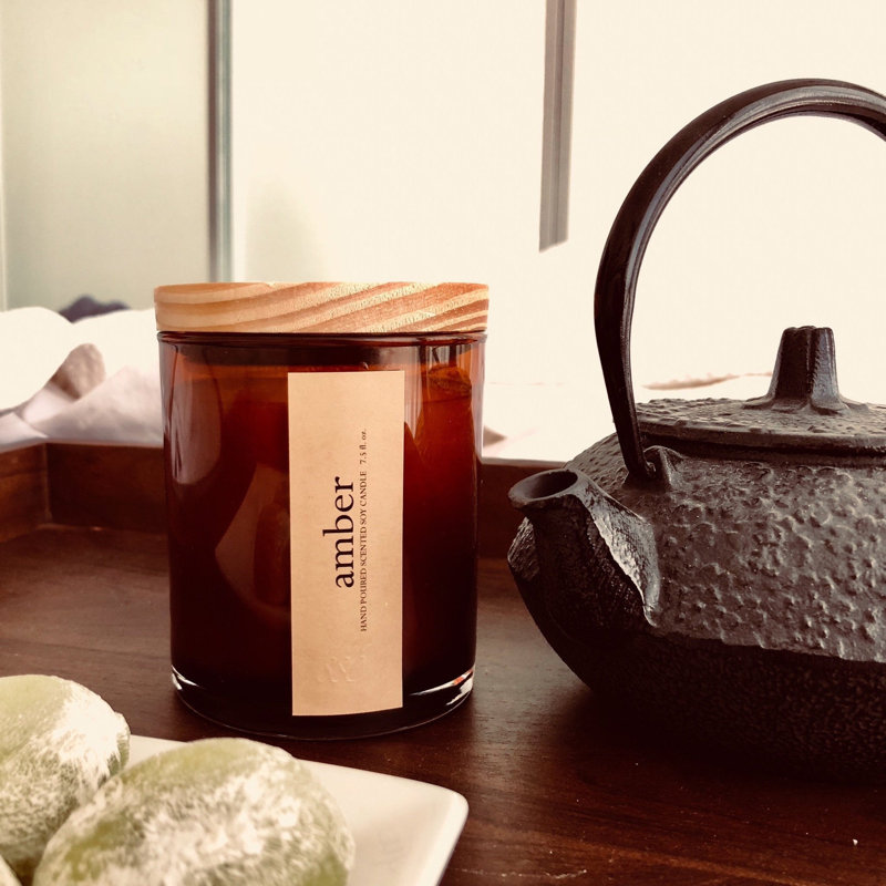 Amber Scented Jar Candle