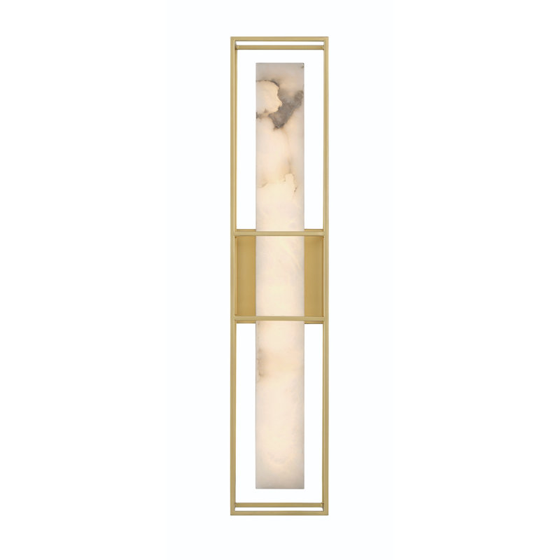 Blakley Indoor/Outdoor Sconce, 24" H x 5" W x 4" D, Gold
