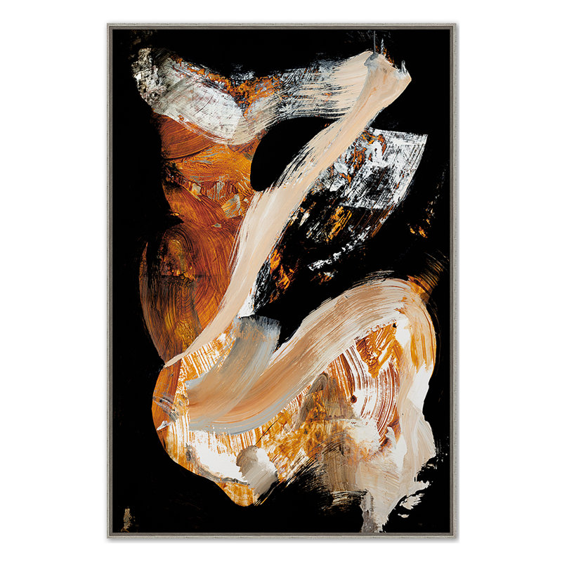 Bonfire 2 Print by Ngo, PC, Gray Floater Framed