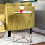 Table de bout avec cadre en verre Chylie-37210768