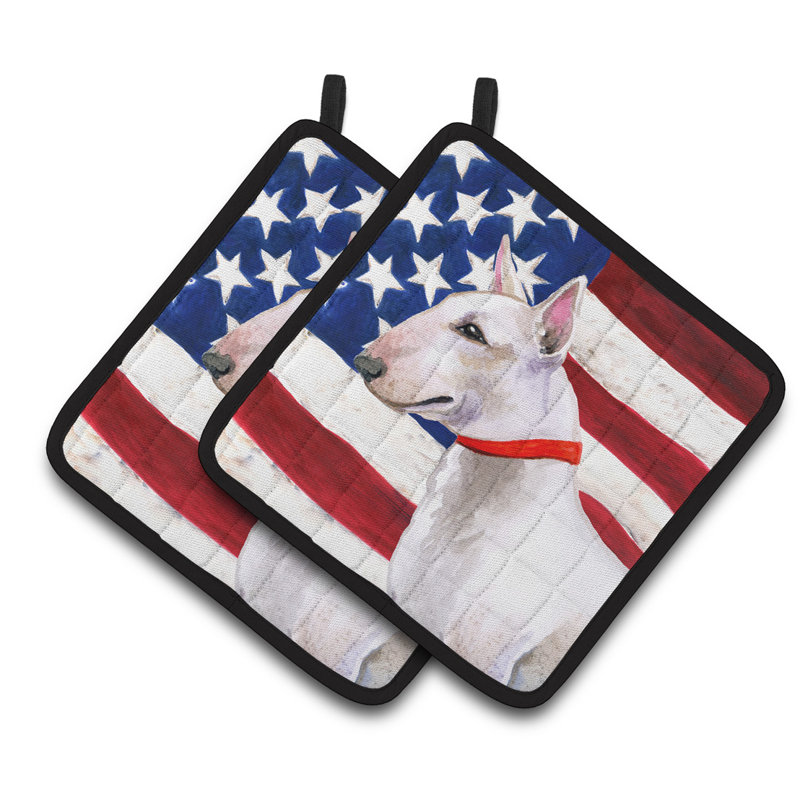Cuisinier poignée patriotiques de caroline trésors bull terrier