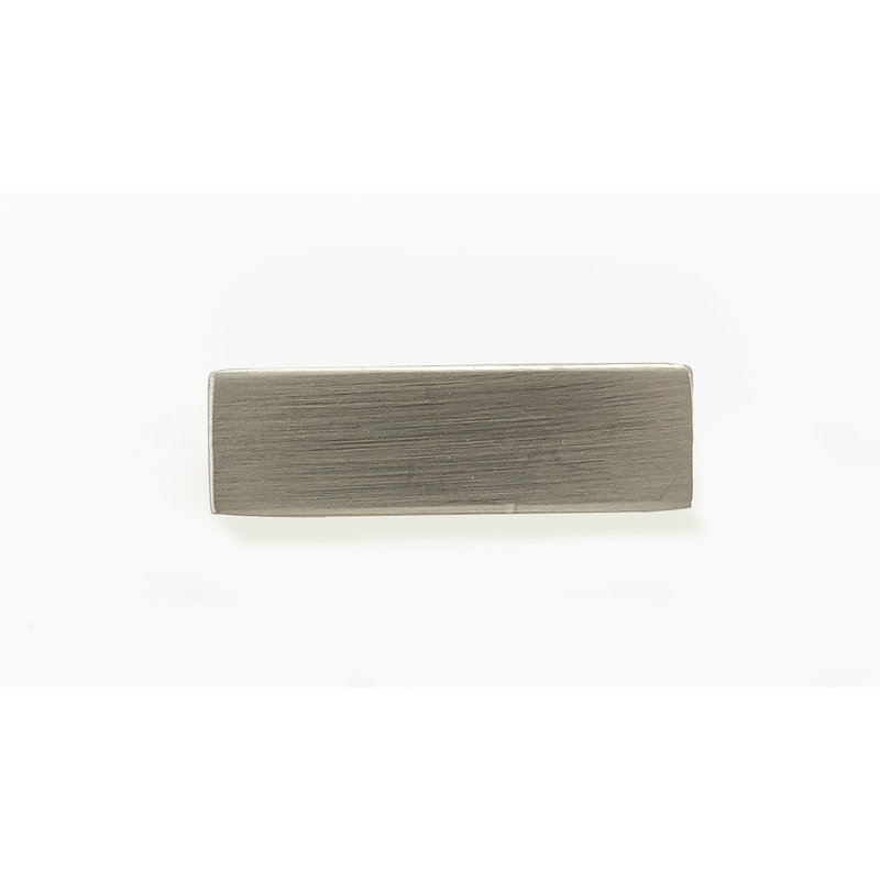 Poignée carrée Expression de 0,96 po, Nickel brossé
