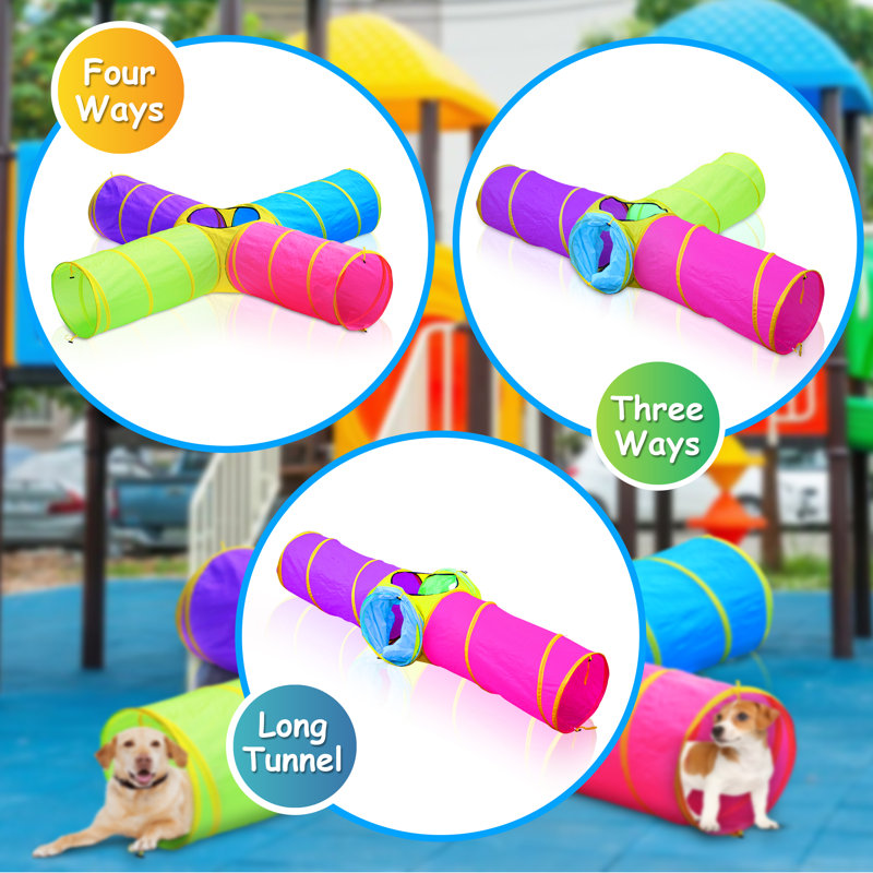 Hide N Side Hide N Side 96'' W x 96'' D Indoor / Outdoor Polyester Pop-Up Play Tunnel
