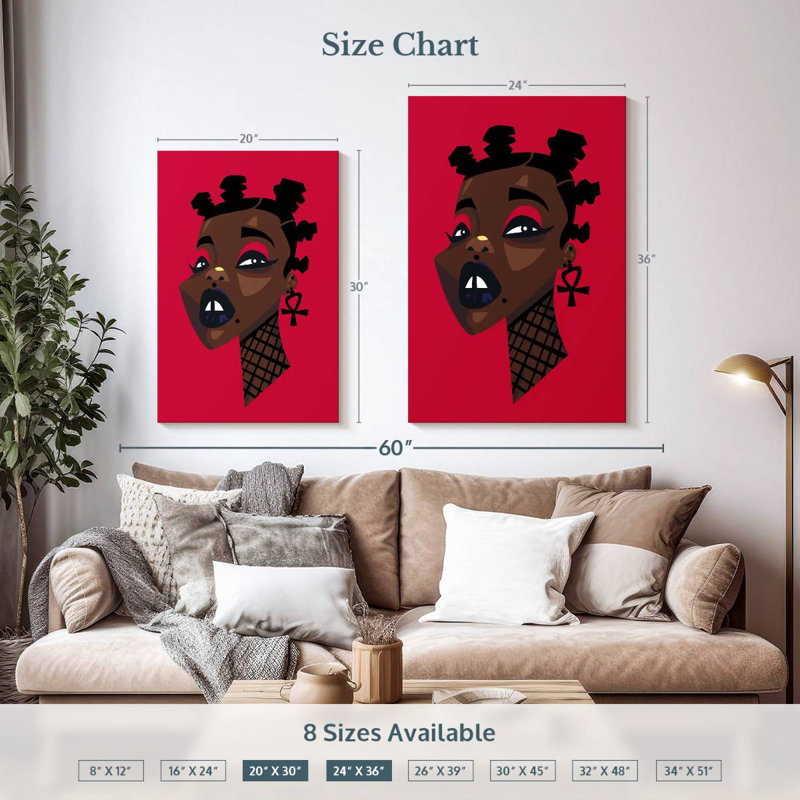 Femme Leisha Afro Punk, H 36 po x l 24 po