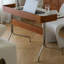 Bureau d'ordinateur blanc Retro Retro