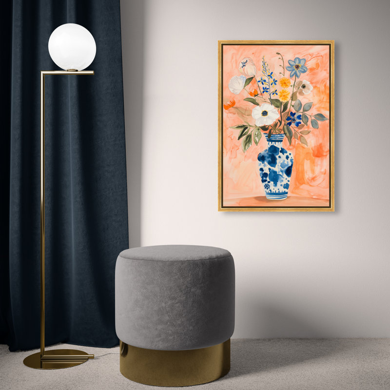 Vibrant Tapestry II Canvas Floral & Botanical Print by Oliver Gal, 25"H x 17"W, Gold Frame