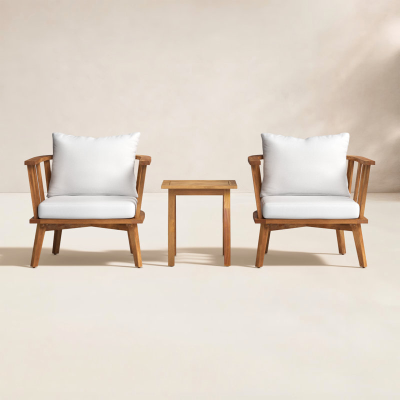 Acacia 2 - Person Patio Conversation Set with Cushions