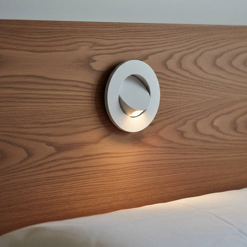 UltraBeam Recessed Bedroom Reading Light Wall or Headboard Mounted 3 Watt 3000k LED