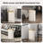 Slim Laundry Hamper With Lid, 60L Small Laundry Basket With Handles&Removable Bag, Thin Dirty Clothes Hampers For Laundry, Narrow Laundry Hampers For Bedroom Aesthetic, Beige