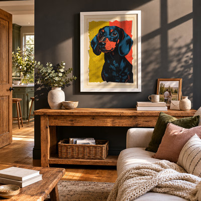Dachshund Pop Art - Framed Print