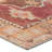 Romania Washable Performance Orange/Pink/Brown Rug-1819892005