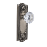 Grandeur Parthenon Plate Privacy with Fontainebleau Crystal Door Knob