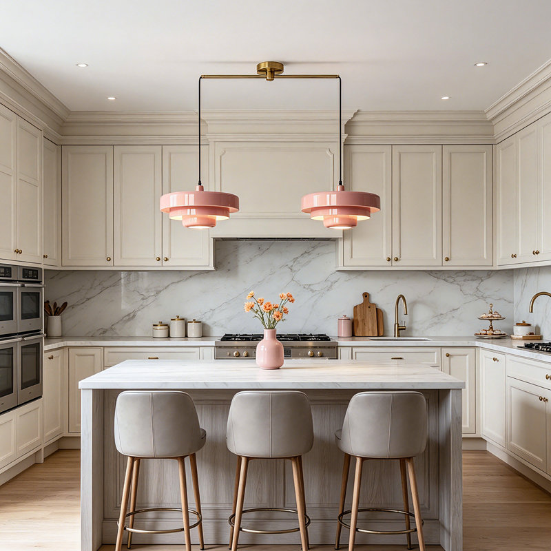 Îlot de cuisine Nordic Modern, Rose