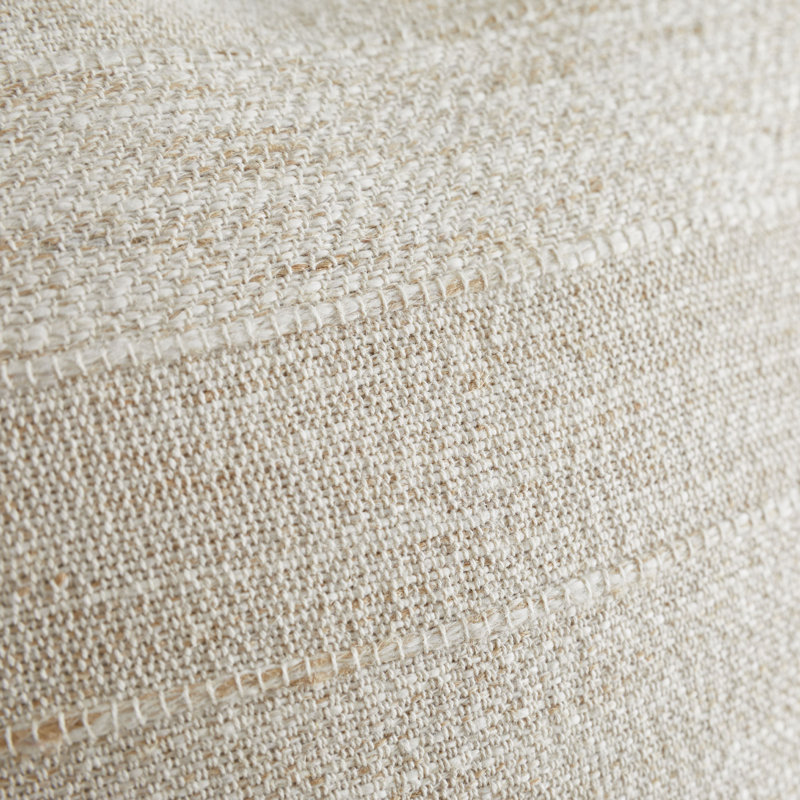 Florin Beige Square Throw Pillow Cover