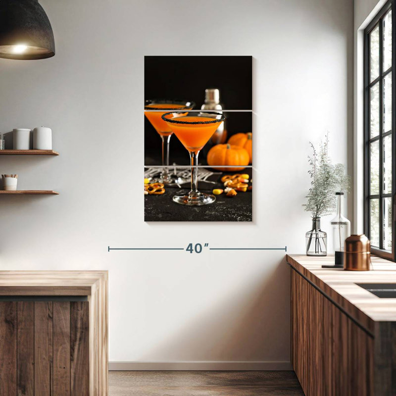 Yarlin - citrouille martini cocktail, H 38 po x l 24 po
