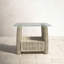 Joey 27'' Glass Outdoor Side Table