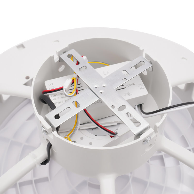 17.7'' Hidden Blade Ceiling Fan with LED Light and Remote Control