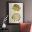 Jaune et gris poisson IV - toile encadrée de qualité supérieure - prête à être accrochée-797238445-797238490