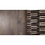 Tapis brun foncé / ivoire en laine noué à la main Wesler-616014240