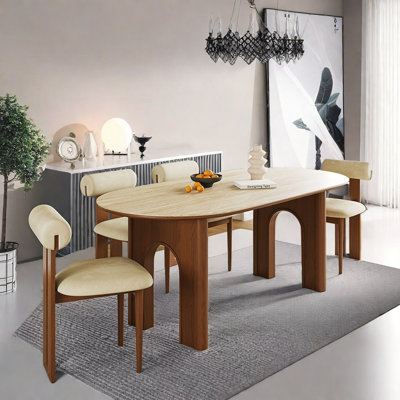 French Vintage Dining Table and Chair Set