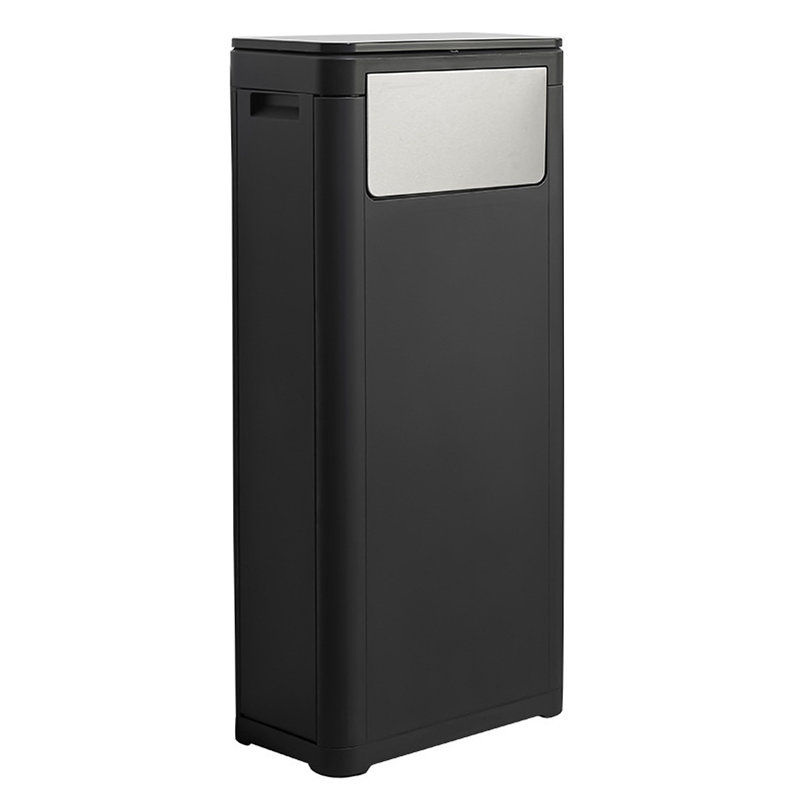 Trash Can Plastic Kitchen Trash Can, Black