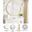 Metal Round Floor Mirror