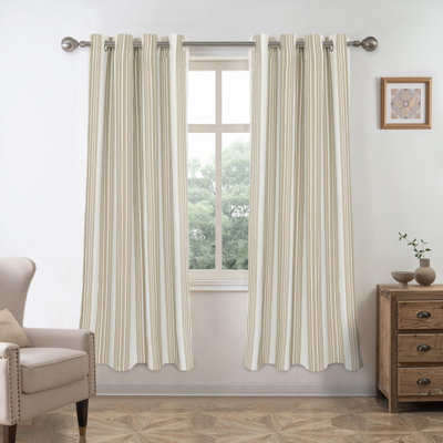 Romelia Saki Print Room Darkening Grommet Curtain Panel