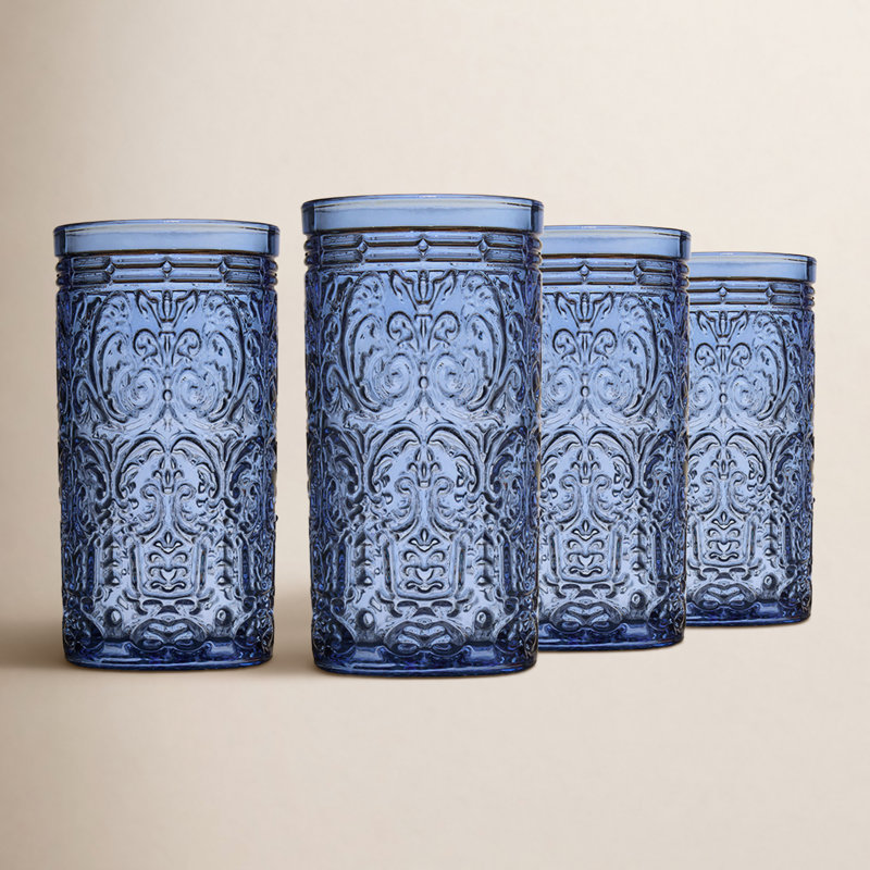 Jax Glass Highball 14 oz, Blue, 4