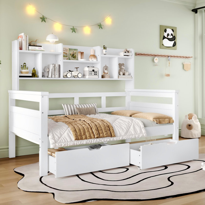 Storage Bed, White
