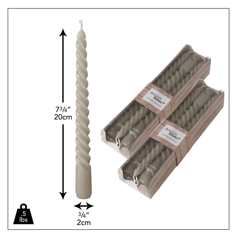 Crayons torsadés gris mat, 12 pièces, Gris mat