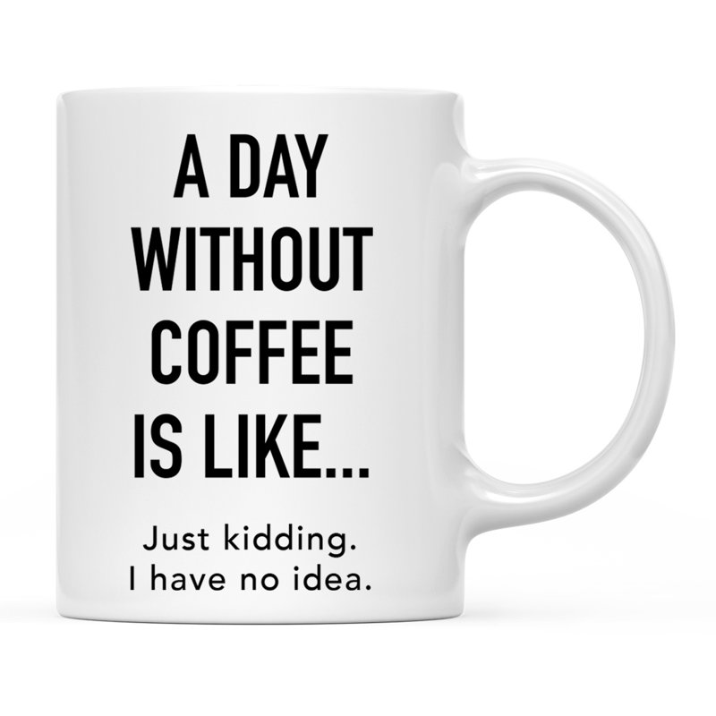 Tasse à café profession, Blague