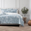 Ensemble de couvre-lit en coton bleu Elwood-109897470