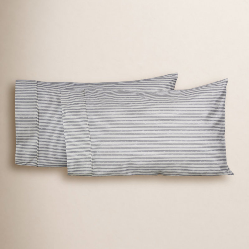 Cobbett Striped Sheet Set, Gray, Full