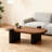 Modern Nut-Brown Solid Wood Oval Coffee Table