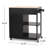 Versatile Kitchen Cart with Storage and Mobility