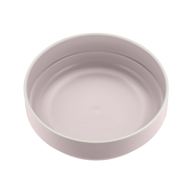 Set Of Stoneware Pasta Bowls, Pink