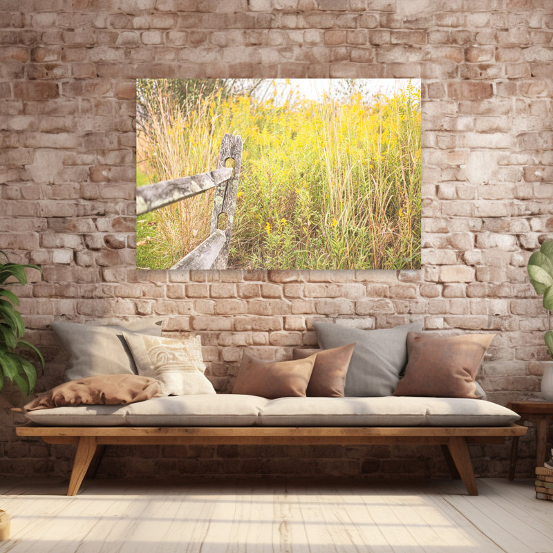 Fence Stops Here Contemporary Art, 40" H x 60" W