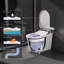 Toilette Smart Bidet avec couvercle à ouverture automatique, pare-bulles, prélavage, siège antibactérien chauffant, eau chaude instantanée, séchoir à air chaud, chasse automatique, lumière ambiante à DEL et télécommande