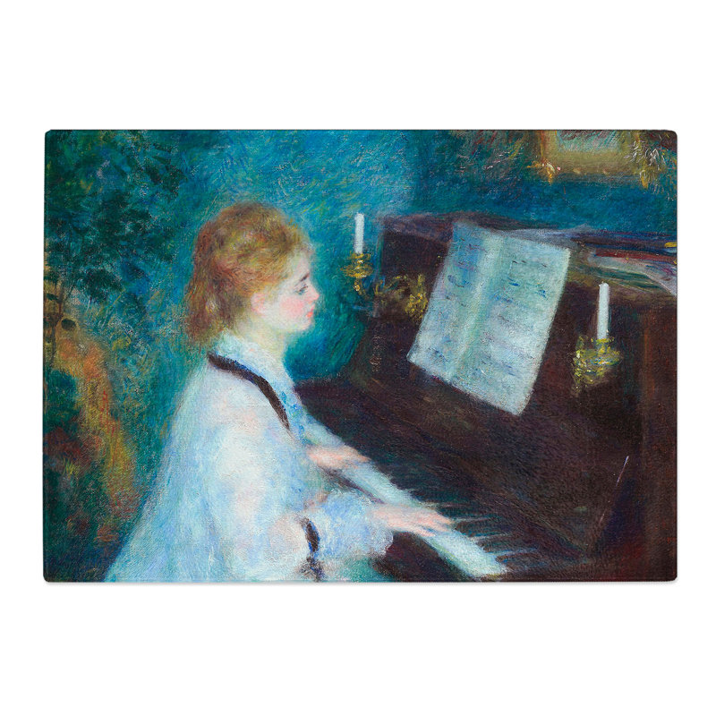 Woman at the Piano by Pierre-Auguste Renoir Chopping Board, 0.4cm H x 20cm W x 28.5cm L