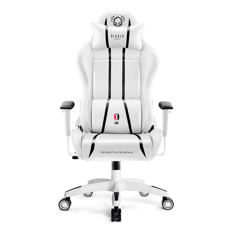 Executive Chair, White, White/Black