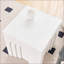 Table basse blanche peu encombrante avec panneau de fibres à densité moyenne d'aspect bois, facile à nettoyer pour le salon / la chambre à coucher-1955349652
