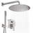Dual Function Complete Shower System with Rough in-Valve-62660245