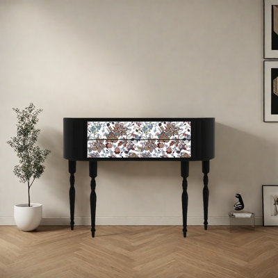 Console rétro avec 2 tiroirs